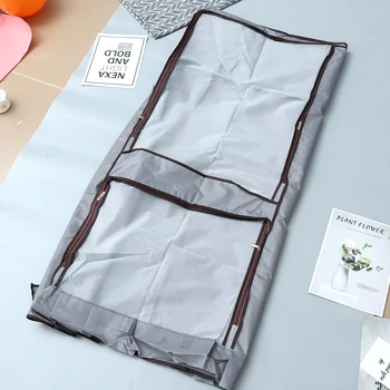 

Clear Wardrobe Dust Cover Clothes Cover Clothing Rack Dust Cover Waterproof Hanging Garment Suit Dustproof Organizer E2S