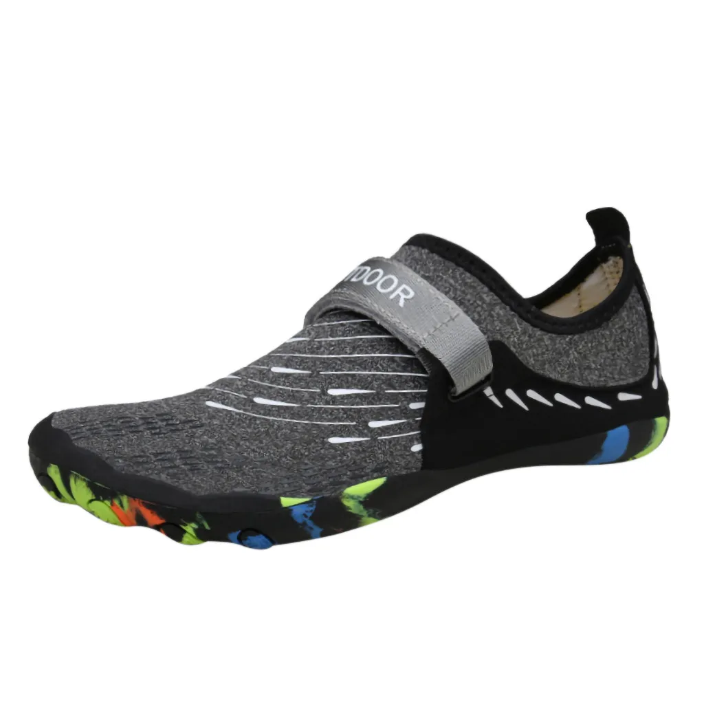 SAGACE Спортивная Лоскутная обувь мужские кроссовки водная Спортивная обувь босиком быстросохнущая Обувь Для Йоги удобная обувь для плавания - Цвет: Черный