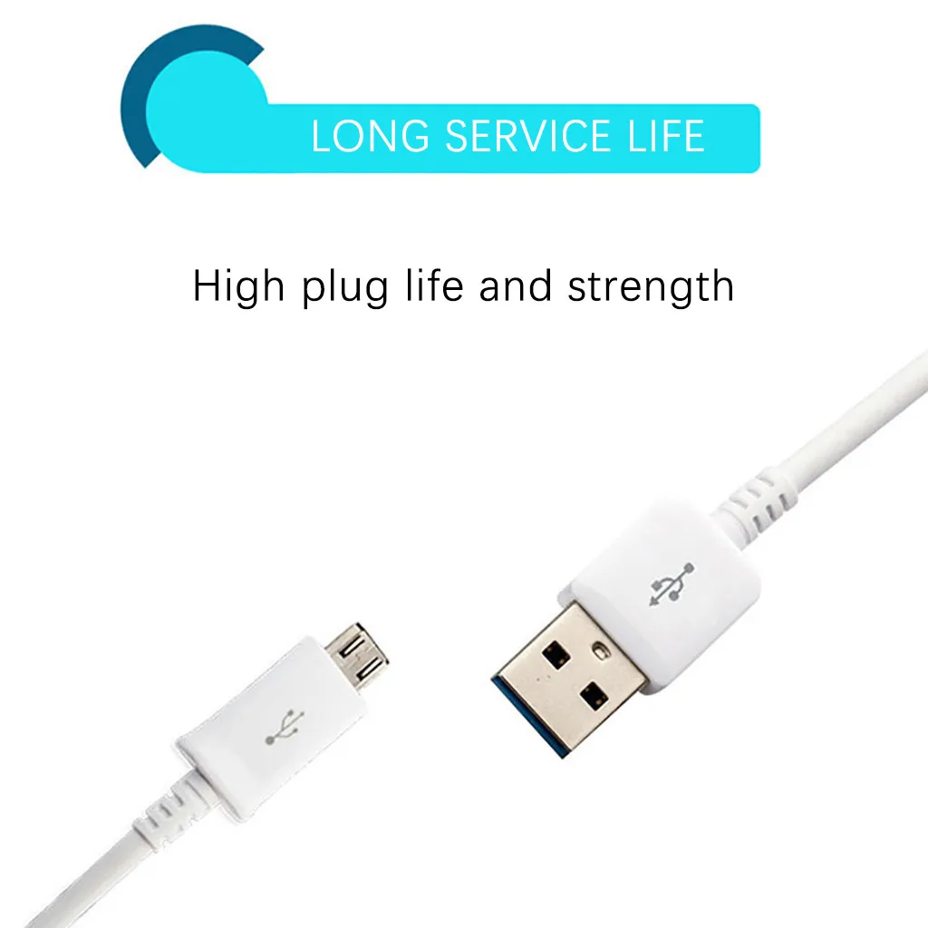 1 м стандартный интерфейс USB микро кабель для передачи данных Кабель зарядного устройства микро-usb Зарядка для телефонов Android Аксессуары для мобильных телефонов