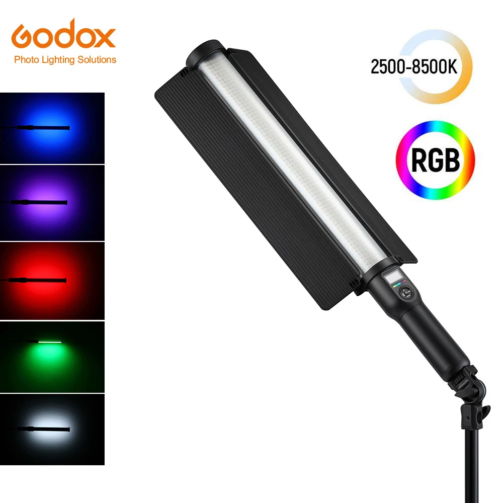 Godox LC500R 2500K-8500K двухцветный полноцветный RGB светодиодный светильник световые