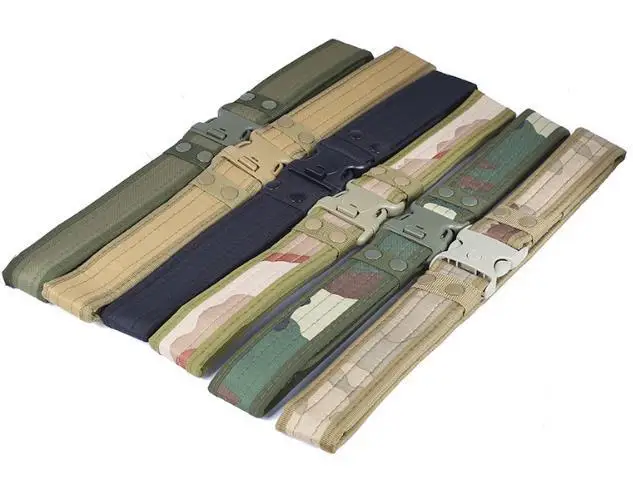 Новый армейский брезентовый Тактический спортивный ремень с пластиковой