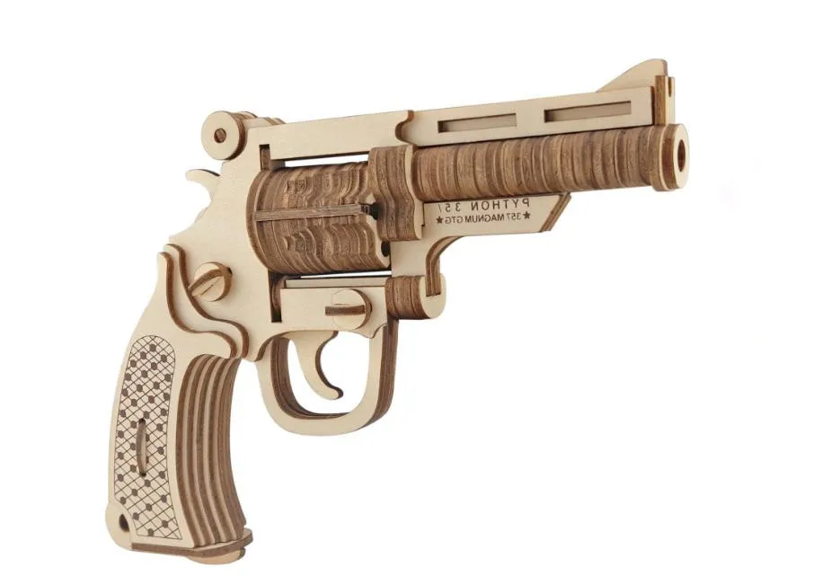 

Creative DIY 3D Wooden Military Pistol Machine Gun Puzzle Model Educational Appliance Toys Gift For Children Teens Adult