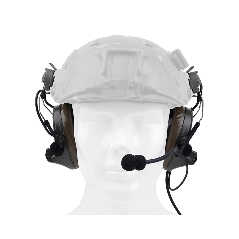 Tactical Helmet Headset Rail Adapter Set Headphone Accessories Nylon Plastic 