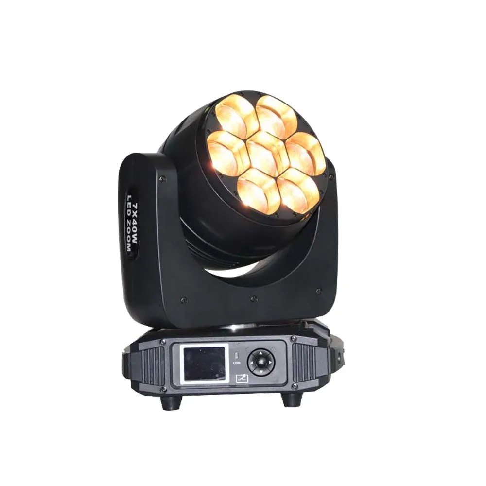 

1 unit DJ 7*40W 4-in-1 RGBW beam wash zoom moving head stage light