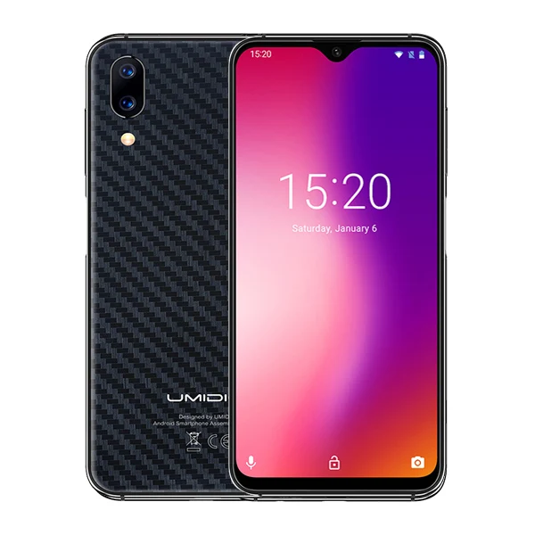 Umidigi One Max 4 г оперативная память 128 ГБ Встроенная 6," Смартфон Android 8,1 12MP+ 5MP беспроводной Зарядка для сотового телефона Мобильный gsm nfc Восьмиядерный отпечаток пальца Двойная камера идентификатор лиц - Цвет: black