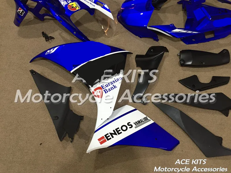 Мотоциклетный обтекатель abs для YAMAHA YZF-R1 13 14 YZF1000 2013- впрыска Bodywor роскошный синий белый черный ACE № 643