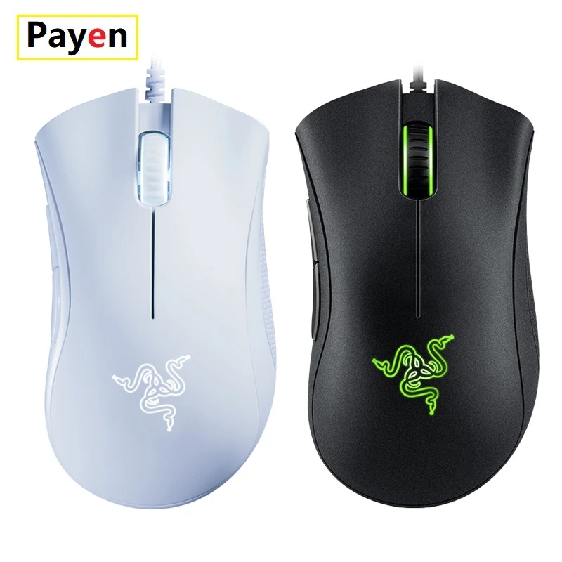 PAYEN Razer DeathAdder Essential Wired Gaming Mouse Mice 6400DPI Optical Sensor 5 Independently Buttons For Laptop PC Gamer wireless laptop mouse