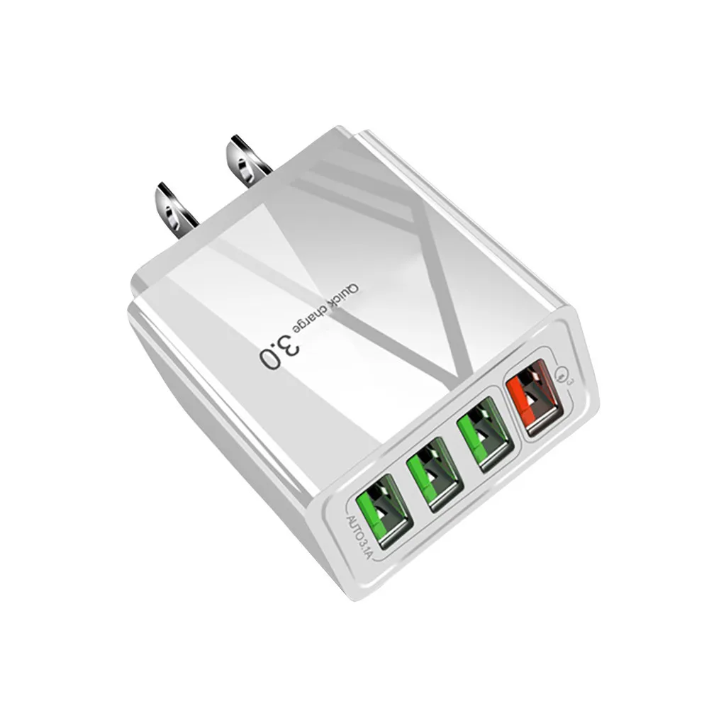 Ouhaobin 30 Вт Быстрая зарядка 3,0 4 порта USB зарядное устройство USB быстрое зарядное устройство QC3.0 США/ЕС/Великобритания штепсельный адаптер