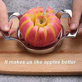 

Stainless Steel 12 Blades Food Grade 304, Extra Large Heavy Duty Fruit Slicer Up To 4 Inch