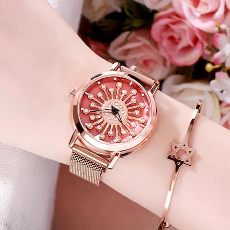 

Reloj Mujer Luxury Rotating Women Watches Personal Ladies Watch Magnetic Waterproof Female Quartz Wristwatch Relogio Feminino