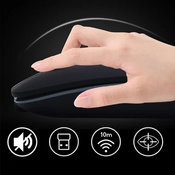 

Wireless Silent Rechargeable Mouse Ultra Thin USB Mice for for MacBook ProWindows Notebook Laptop PC