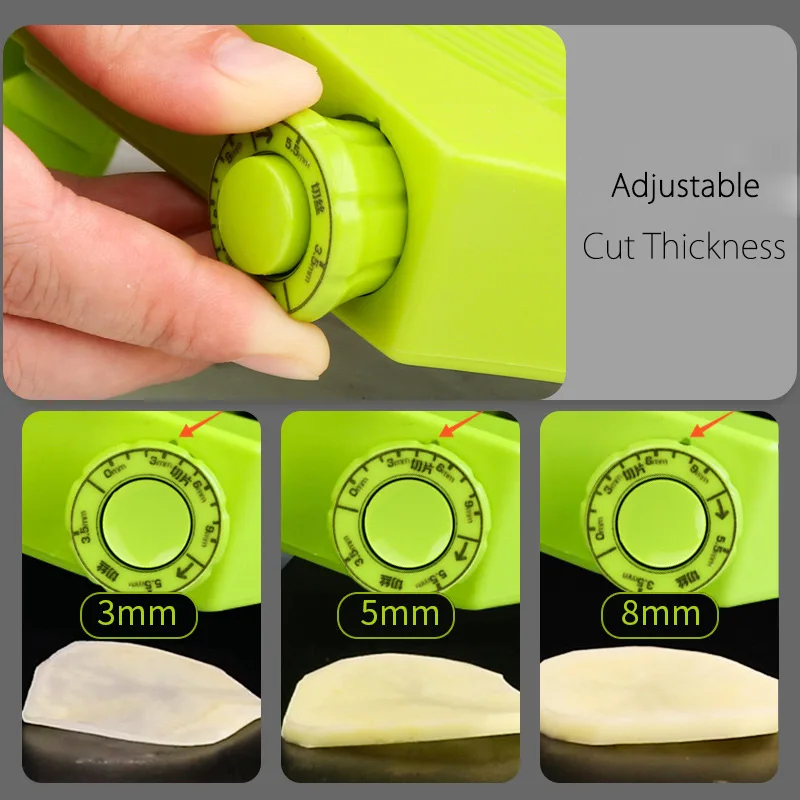 Овощерезка Mandoline Slicer Картофель фри Картофельная терка Морковь Овощечистка Регулируемая овощерезка Кухонные принадлежности