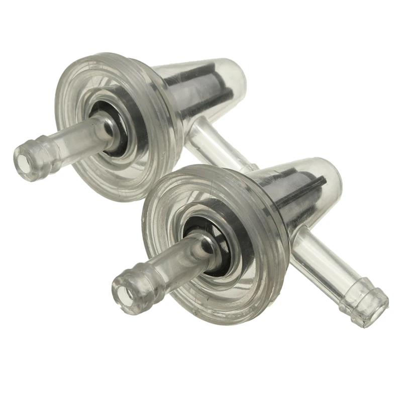 2x Universal Motorcycle Right Angle (90 degree) Fuel Filter Fits 1/4&quot 6mm 7mm Hose Lines white | Автомобили и мотоциклы