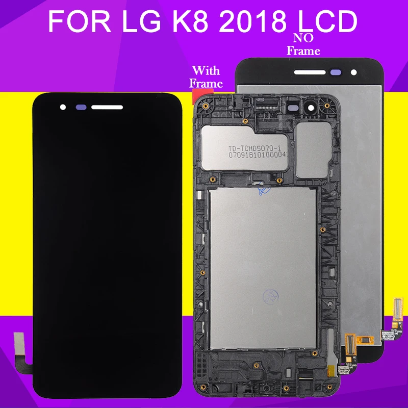 

HH K8 2018 Lcd For LG K9 Lcd Touch Screen Panel Glass Digitizer X210AM X210MA Display Assembly Free Shipping With Tools