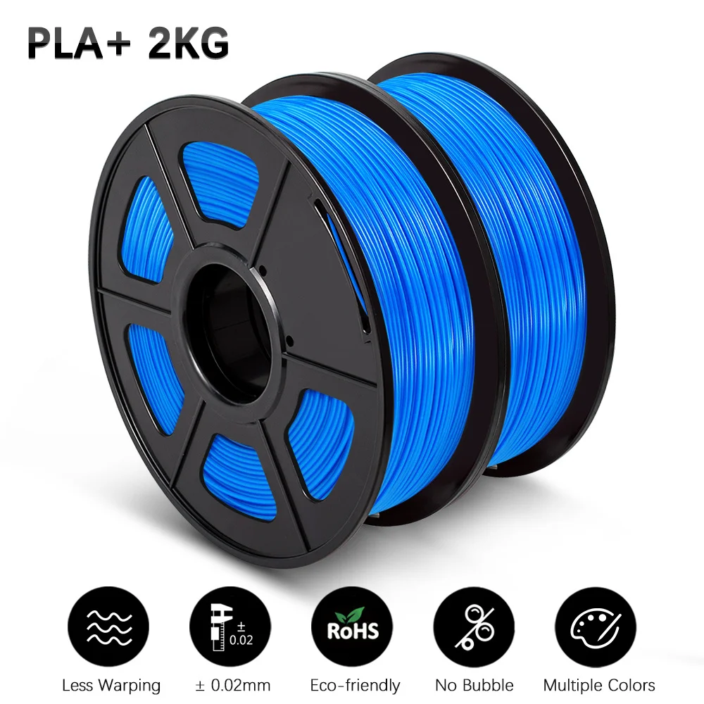 2 Rolls PLA Plus Filament Original 1.75mm Dooling Consumables Creative 3D Material For All Type 3D Printer best 3d printer filament 3D Printing Materials