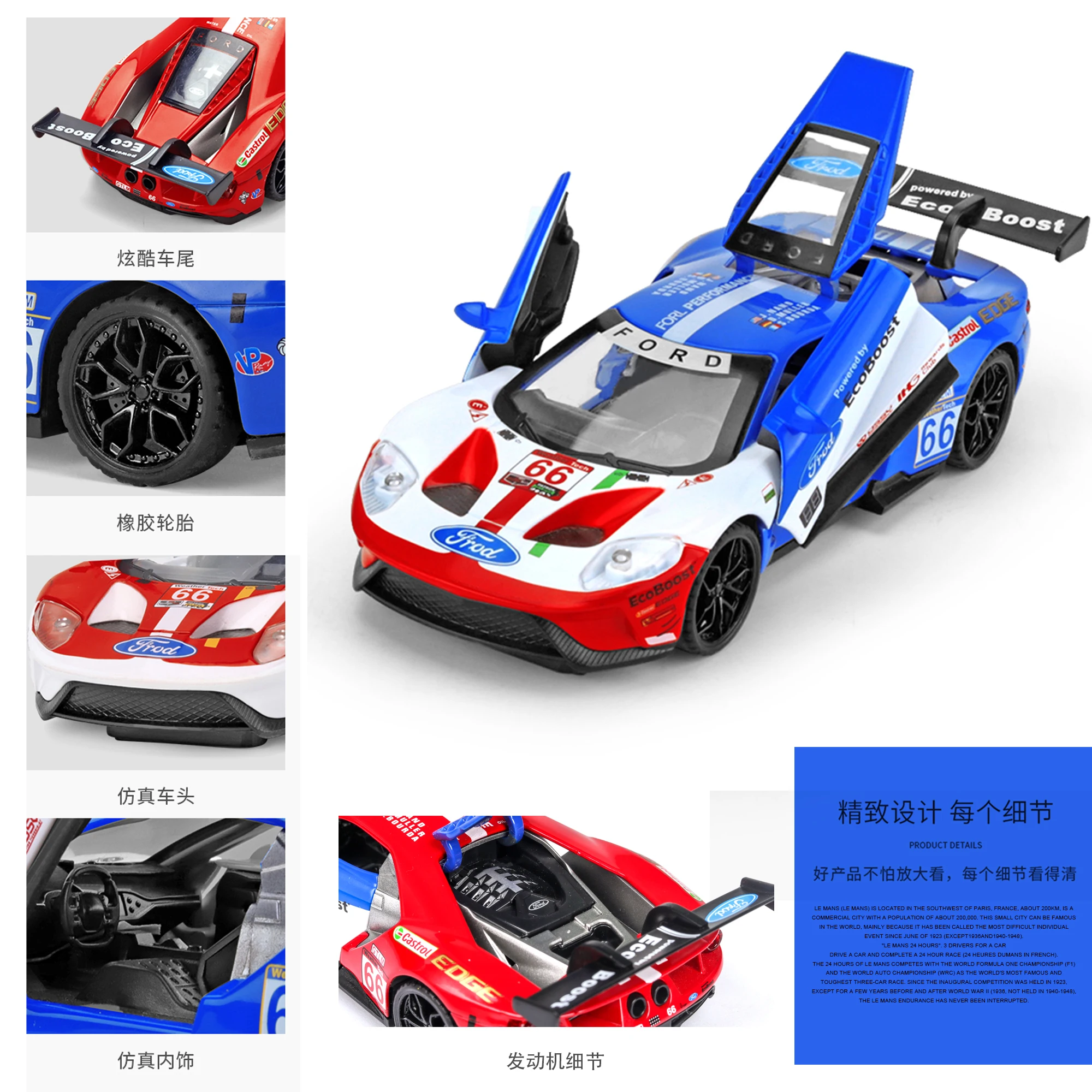 1:32 FORD-V8 игрушечный автомобиль металлическая модель оттяните назад автомобиль звуковой свет Diecasts& игрушечное колесо транспортных средств Супер гоночный автомобиль игрушки для мальчиков модель