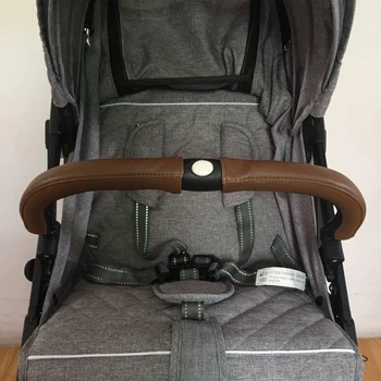 

Baby Pram Handle PU Leather Pushchair Stroller Armrest Case Protective Cover for Baby Pram Stroller Accessories