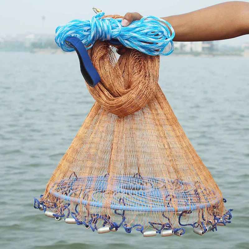 

Frisbee Seine Aggravate Net Casting Fishing Gear American-Style Seine Tire Hand-Tossed Net Casting