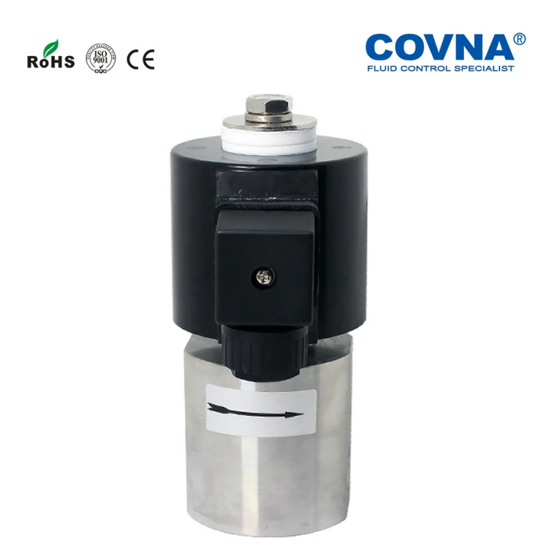 BSP 3/8 дюймов высокого давления 250Bar Соленоидный клапан из нержавеющей стали 304 нормально закрытый