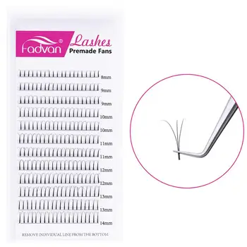 

Premade Volume Fans Lash 0.07 Premade Russian Volume Wide Fans 3D/5D Eyelashes Short Stem Lash Premade Lash Extensions Silk Lash