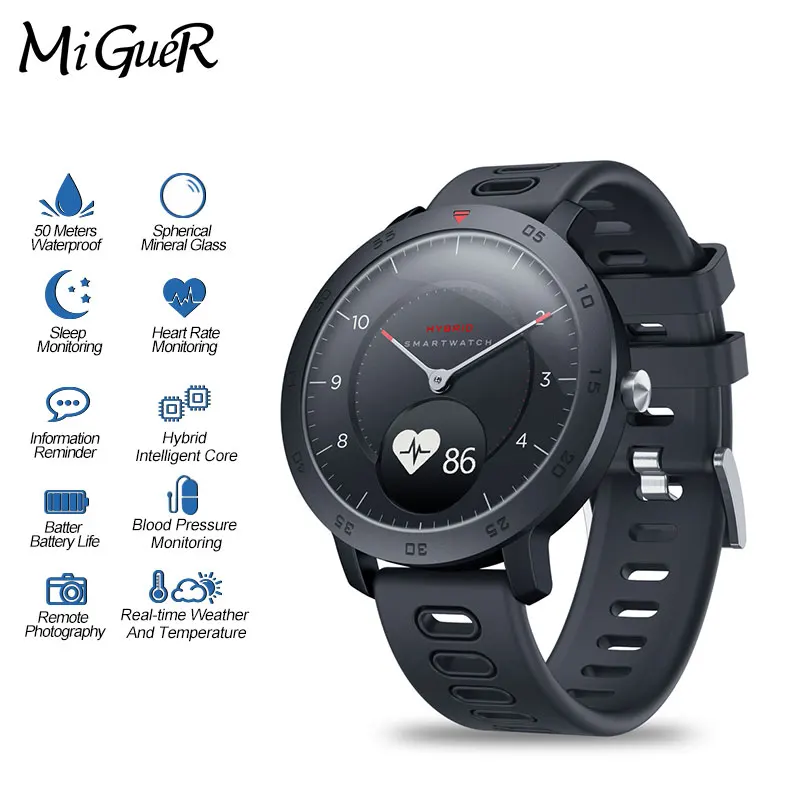 NEW Zeblaze Hybrid Smartwatch Heart Rate Blood Pressure Monitor Smart Watch Exercise Tracking Sleep Tracking Smart Notifications