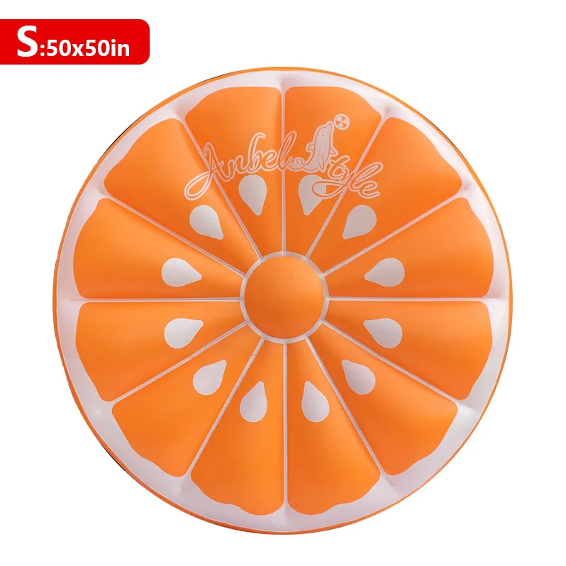 

Manufacturers Direct Selling Inflatable Fruit Swimming fu yi Water Inflatable Double Floating Row Floating Bed Watermelon Orange