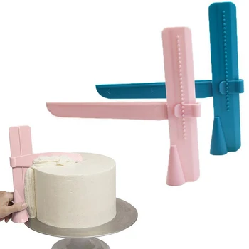 

Cake Scraper Smoother Adjustable Plastic Fondant Cake Polisher Edge Smoothing Tool for DIY Bakeware Tableware Kitchen Cake Tool