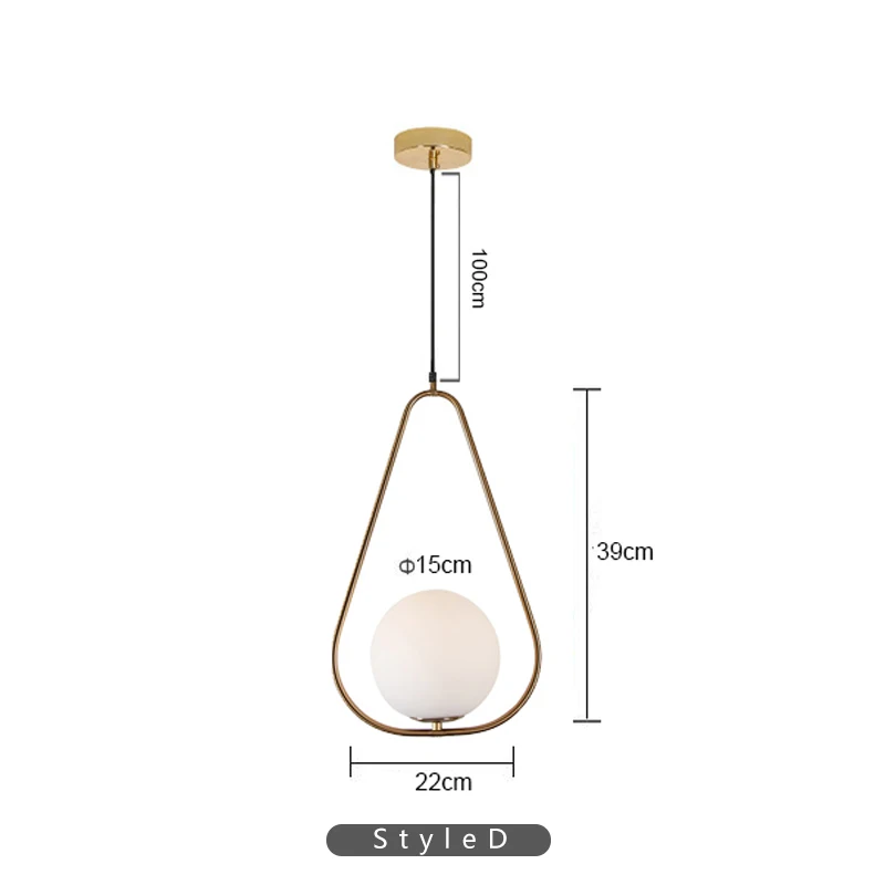 pendant lights D Светодиодный подвесной светильник s в винтажном стиле, светильник в стиле лофт, металлический подвесной светильник, современный скандинавский светильник для гостиной, кухни, ресторана, светильник - Цвет корпуса: pendant lights D