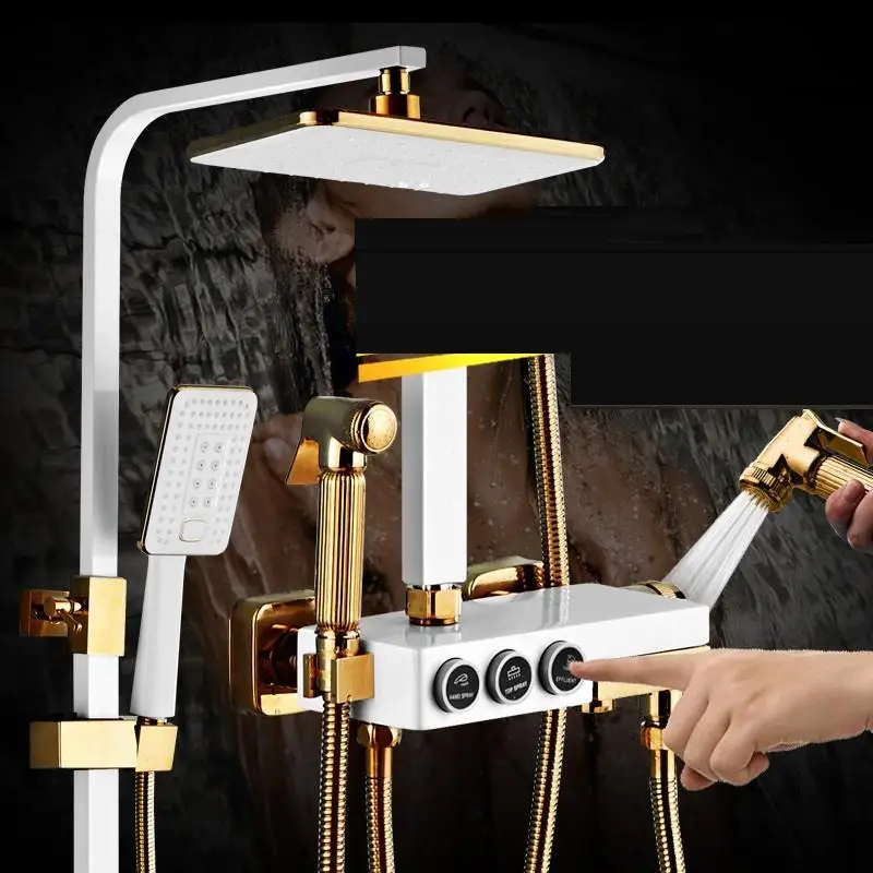 Salle De Bain handdouche Duschsystem Prysznic Columna Torneira Banheiro Lavabo Ducha Chuveiro Eletrico душ Ванная комната душа