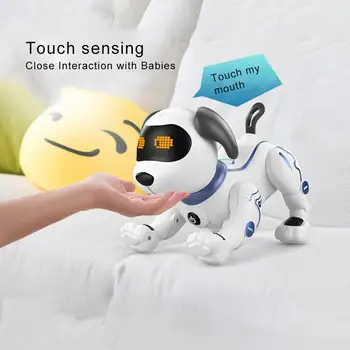 

Gesture Following Induction Toy Dog Control Dog Smart Robot Electronic Pet Interactive Program Dancing Walk Robotic Animal Toys