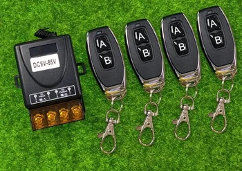 

DC 9V 12V 24V 36V 12-48V Wireless Relay Remote Control Light Switch Radio Light Switch System 1CH Relay Receiver + Transmitter