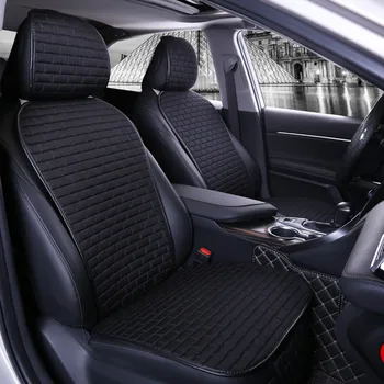 

Linen Car Seat Cover Protector Linen Flax Front Seat Back Cushion Pad Cushion Back Car Accessories Suitable For All Models