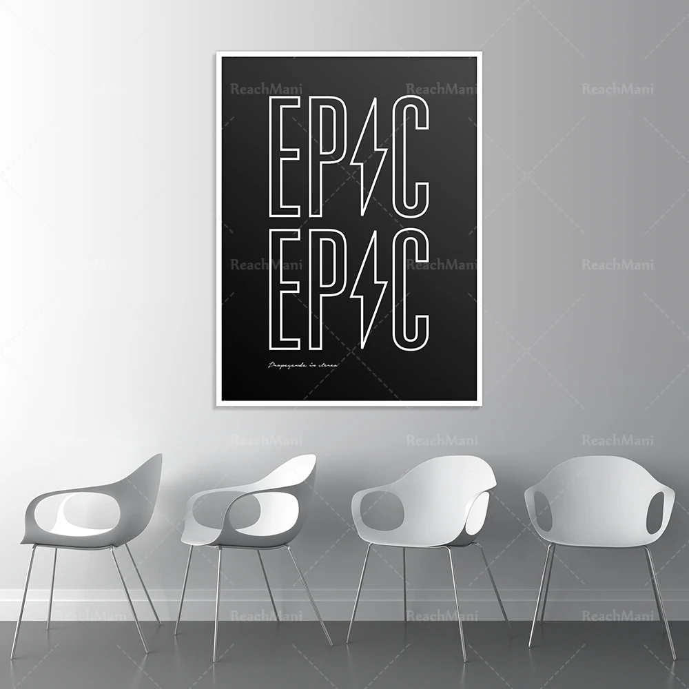 Affiches De Restaurant De Bar D'Impression De Danse De Rue De Foudre Epique, Mouvement Helvetica, Citations Inspiratantes Et Drole