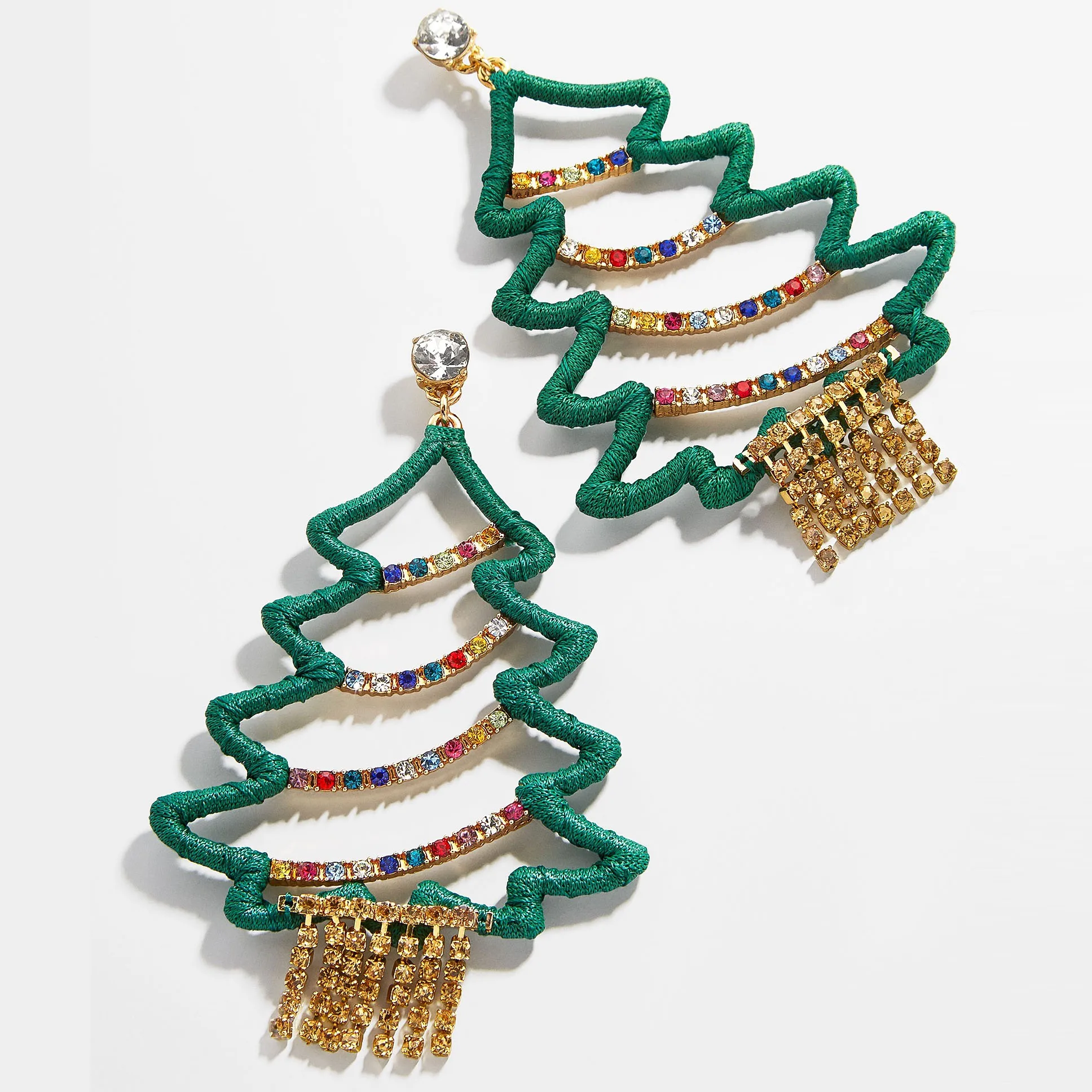 Vedawas серьги-подвески с бантом и прозрачными кристаллами для женщин, рождественские яркие серьги с лампочками, шикарные милые ювелирные изделия - Окраска металла: 9