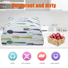 Складная Изолированная пищевая крышка переносная алюминиевая фольга термопищевая крышка зимний стол термоизоляционная крышка