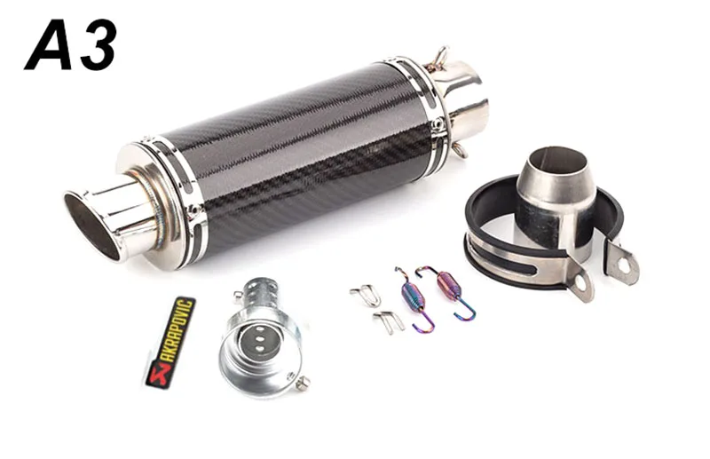 A3 Akrapovic Мотоцикл выхлопная труба мото Escape глушитель дБ убийца для выхлопа Leovince выхлопная Z250 GSX250R - Цвет: A3