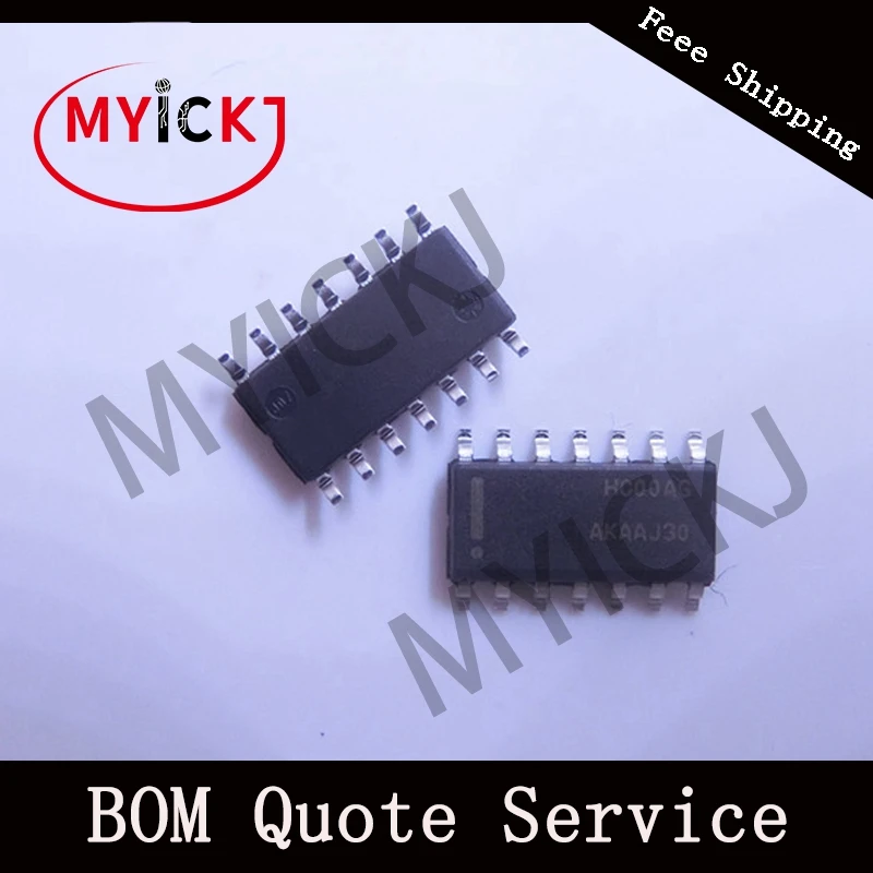 

10PCS MC74HC00ADR2G Quad 2-Input NAND Gate IC CHIP SOP14