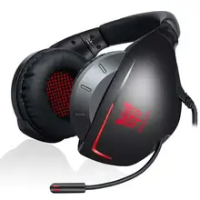 Игровой стерео гарнитура объемный виртуальный бас Игровые наушники гарнитура с микрофоном светодиодный свет для компьютера PC/PS4/Xbox one