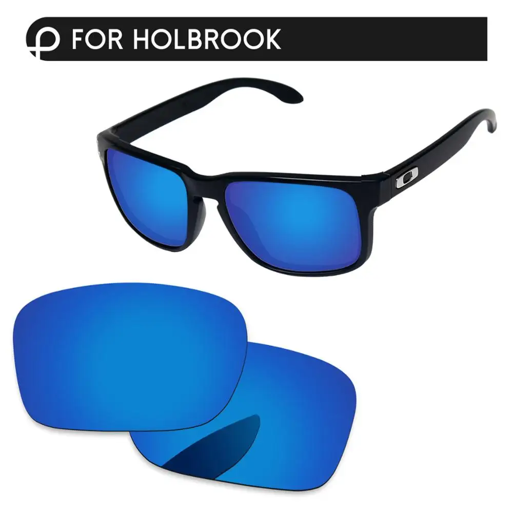 Papaviva Deep Blue Mirror Polarized Replacement Lenses For Holbrook Sunglasses Frame 100% UVA & UVB Protection