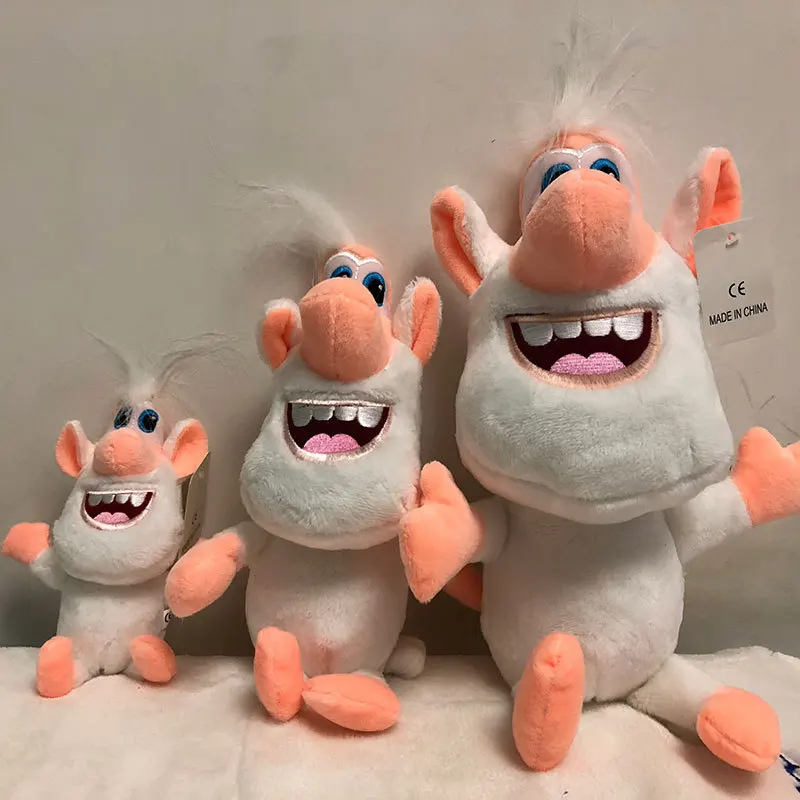 

27/33CM Booba Buba Plush Toy Dolls Russian Animation Cute Muppets Birthday Christmas Gift for Kids White Pig Plush Toys