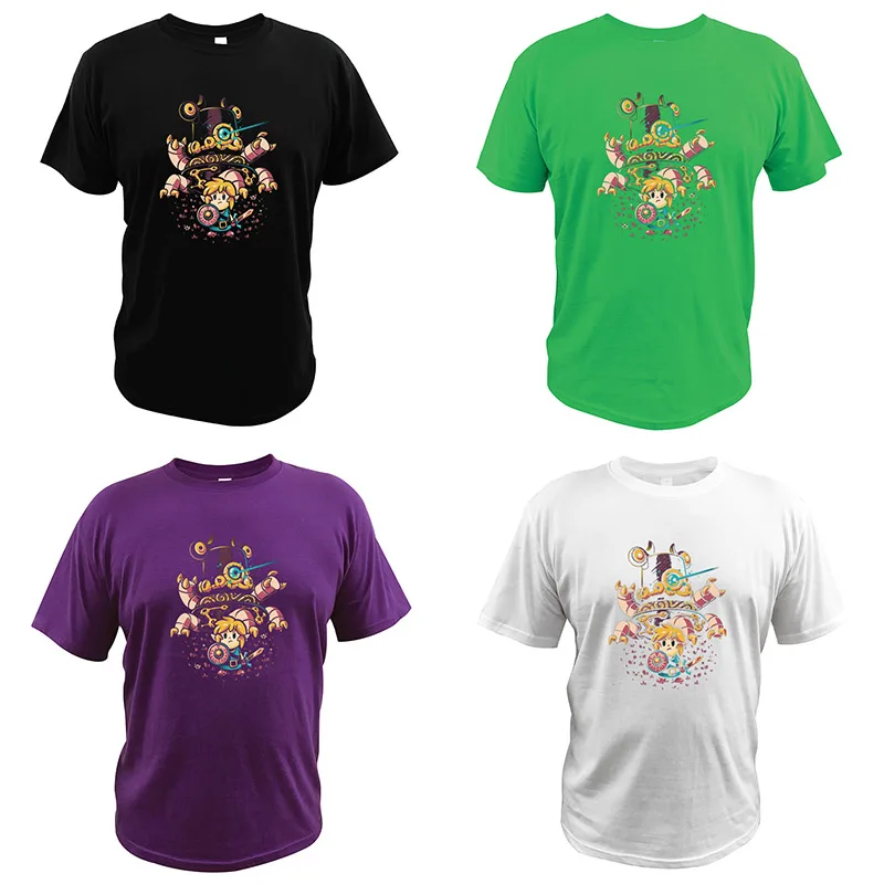 Футболка с надписью «The Wind Waker» для ролевых игр, Camiseta, высокое качество, хлопок, легенда о Зельде, футболка, европейский размер