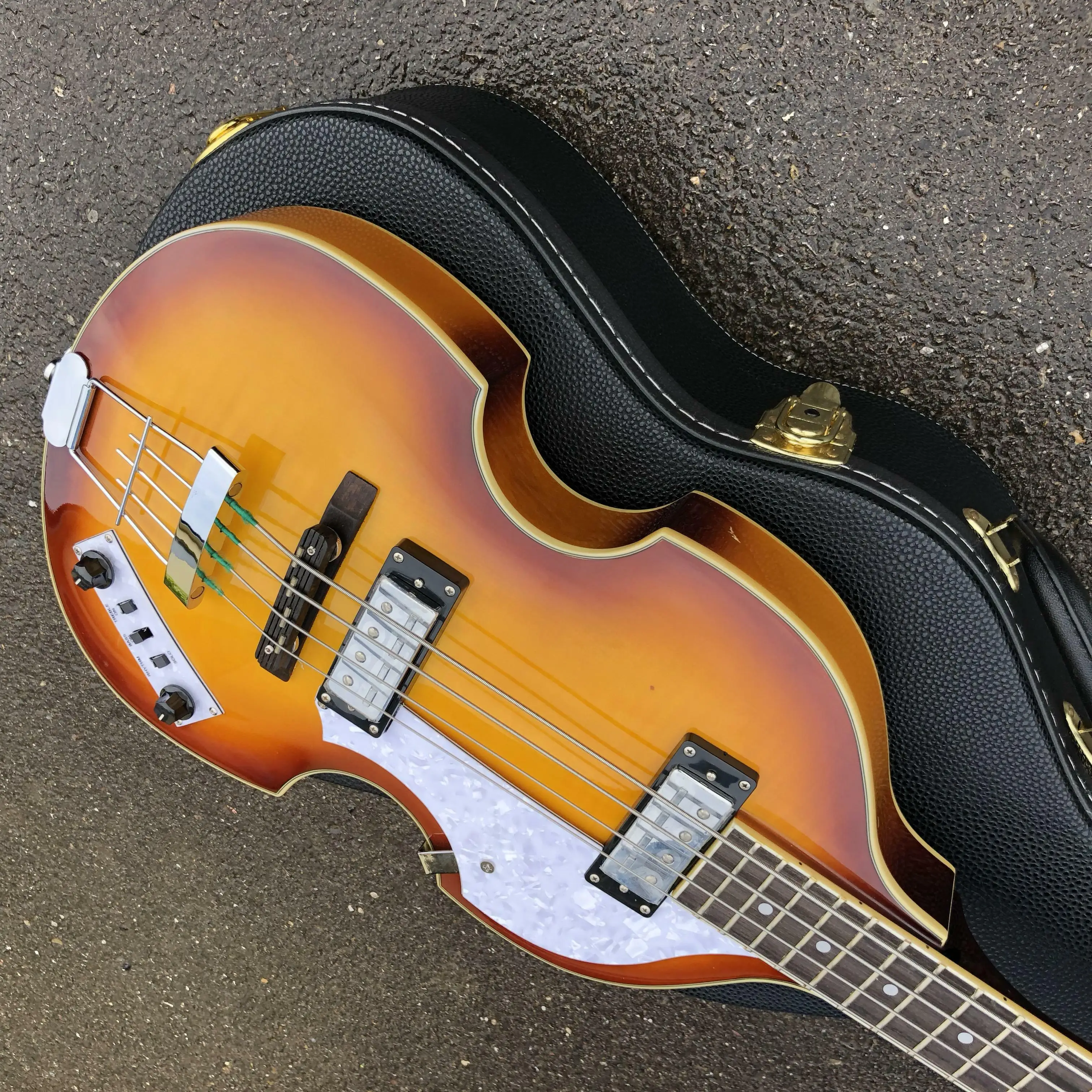 Табак sunburst Hofner скрипка бас 4 струны BB2 икона серии электрический Бесплатная