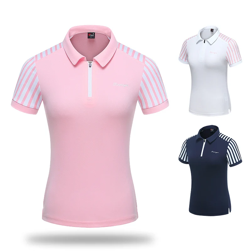 Новинка футболки для гольфа женская футболка с коротким рукавом спорта на
