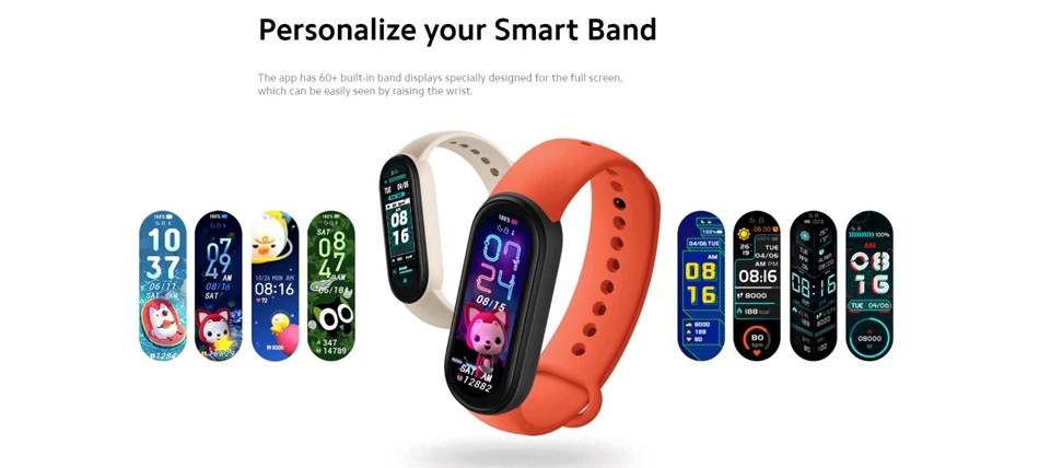 Original Xiaomi Mi Band 6 Smart Bracelet Watch Mi Smart Band 6 Sports Fitness Tracker AMOLED Screen Blood Oxygen Monitor Mi6