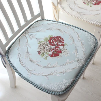 

Europe Style Chair Cushion High Quality Dinning Chair Cushions Removable Washable Floral Pattern Stool Cushion Home Decoration 5