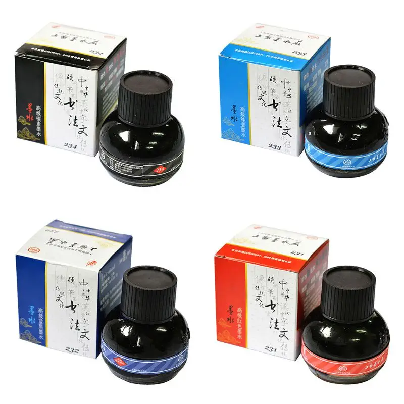 Durable Glass Bottled Smooth Fountain Pen Writing Ink Refilling Inks