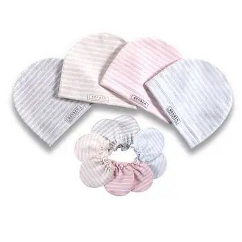 

8 Pcs/set Baby Girls Boys Hat Gloves Set Cotton Simple Stripes Newborn Infants Birth Cap Glove