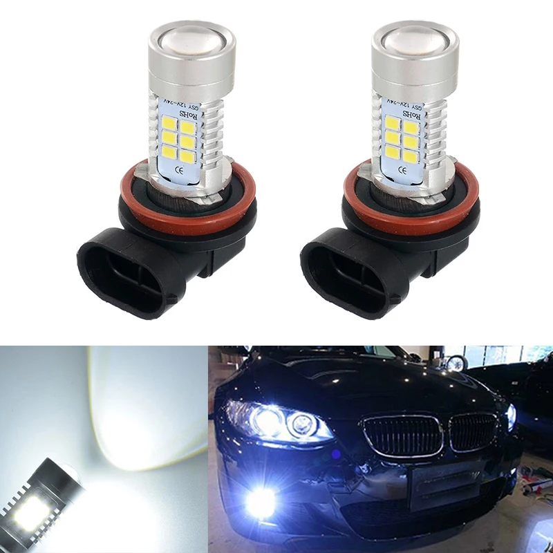 2x 9006/HB4 LED canbus 2835SMD лампы отражатель зеркало дизайн для противотуманных фар BMW E63 E64