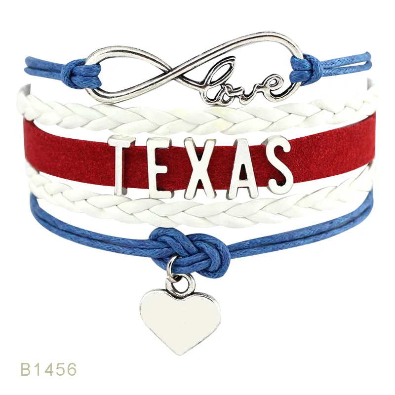 Мужские и женские кожаные браслеты золотистые американские штат Флорида мичис