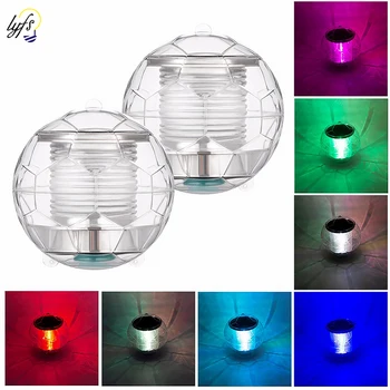 

LED Summer Villa Swimming Pool Waterproof Solar Power Multi Color Changing Water Drift Lamp Floating Light Security Dropship